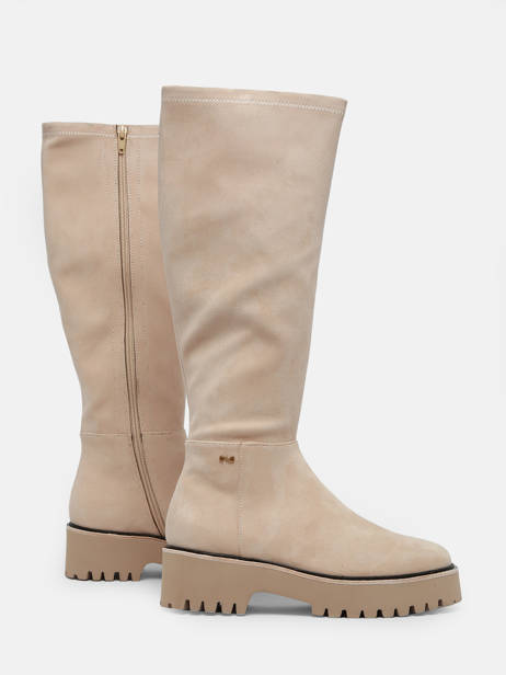 Bottes En Cuir Nathan baume Beige women 232N14 vue secondaire 1