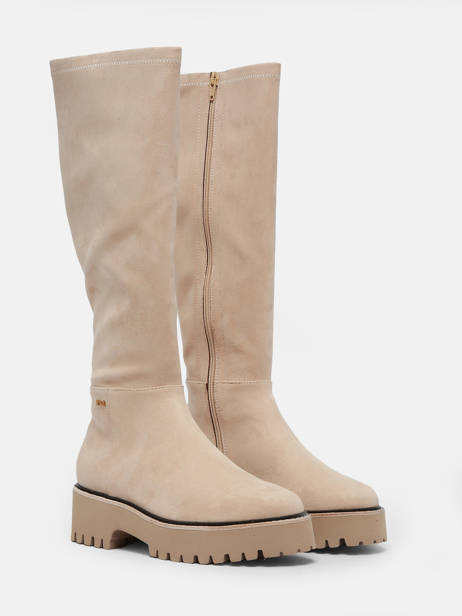 Bottes En Cuir Nathan baume Beige women 232N14 vue secondaire 2