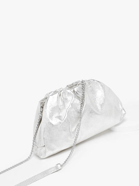 Sac Bandoulière Nine Cuir Milano Argent nine NI23112 vue secondaire 2