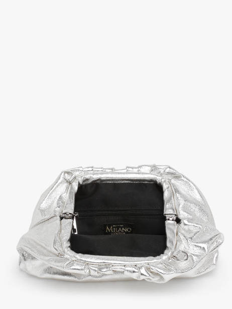 Sac Bandoulière Nine Cuir Milano Argent nine NI23112 vue secondaire 3