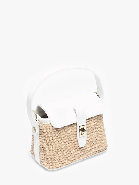 Sac Bandoulière Capri Milano Blanc capri CP23115 vue secondaire 2