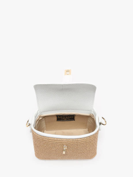 Sac Bandoulière Capri Milano Blanc capri CP23115 vue secondaire 3