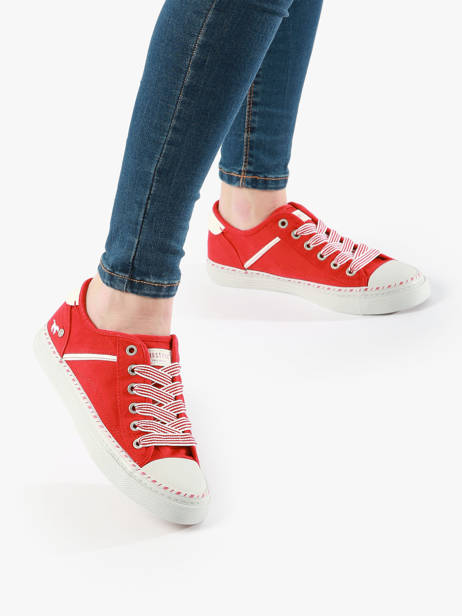 Sneakers  Mustang Rouge women 1376303 vue secondaire 2