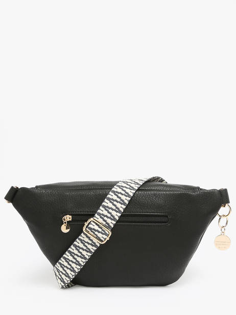 Sac Banane Lulu castagnette Noir zip VICK vue secondaire 4