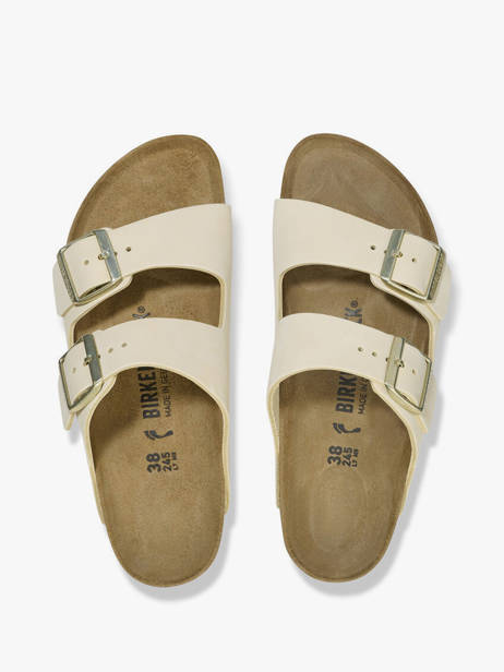 Mules Arizona Big Buckle En Cuir Birkenstock Beige women 1026585 vue secondaire 1