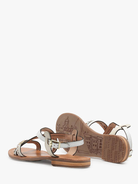 Nu-pieds En Cuir Les tropeziennes Blanc women HOMONGO vue secondaire 4