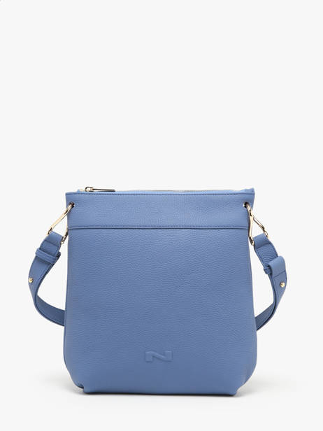 Sac Bandoulière Tiki Mini Cuir Nathan baume Bleu victoria N1910586