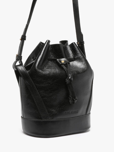 Sac Bourse L'artisan Éclipse Cuir Paul marius Noir vintage ARTISAN vue secondaire 2