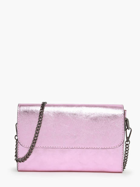 Sac Bandoulière Nine Cuir Milano Rose nine NI23064N