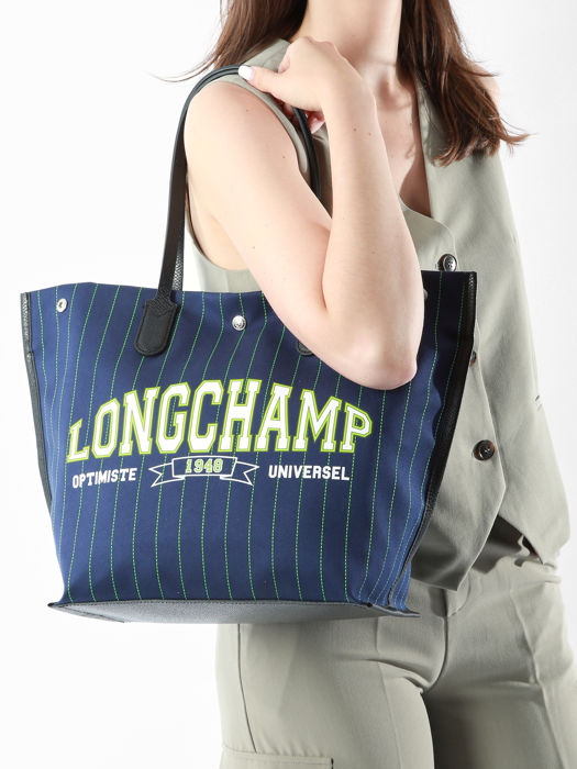 Longchamp Essential université Besaces Bleu