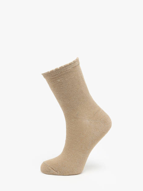 Chaussettes Pieces Beige socks women 17078534