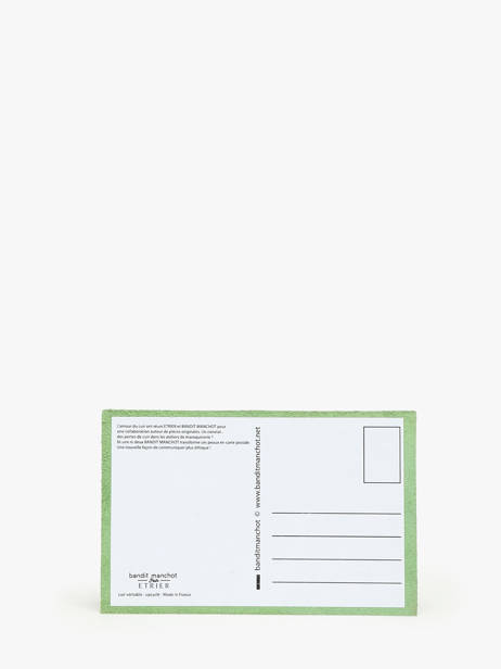 Carte Postale Cuir Etrier Vert accessoires EBM001 vue secondaire 1
