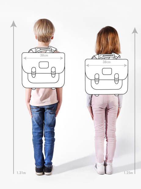 Cartable à Roulettes 2 Compartiments Tann's Vert les fantaisies g 42277 vue secondaire 1