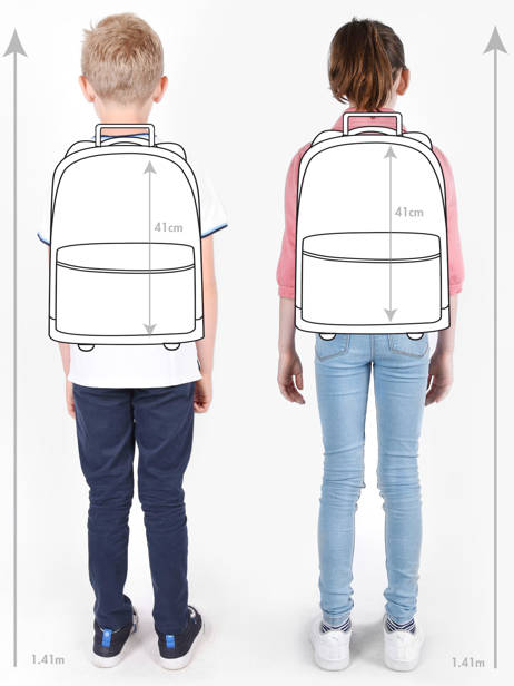 Sac A Dos à Roulettes 2 Compartiments Tann's Vert les fantaisies g 73277 vue secondaire 1