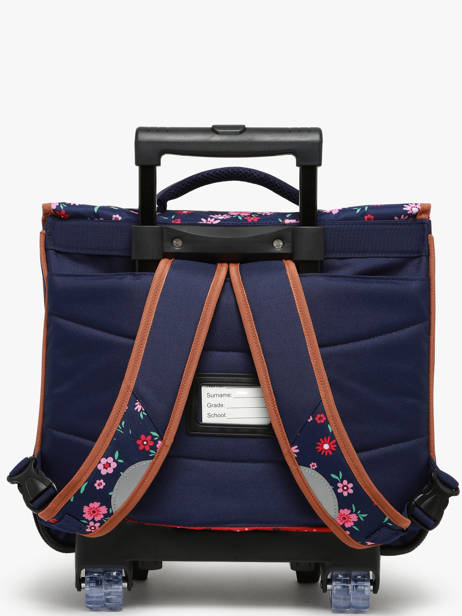 Cartable à Roulettes 2 Compartiments Snowball Bleu liberty T46338 vue secondaire 4