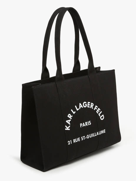 Sac Porté épaule Rsg Coton Karl lagerfeld Noir rsg 245W3855 vue secondaire 2