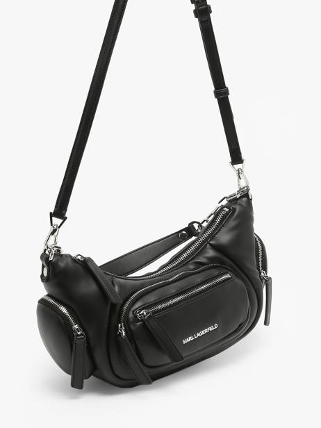 Sac Bandoulière K City Polyester Karl lagerfeld Noir k city 245W3045 vue secondaire 2