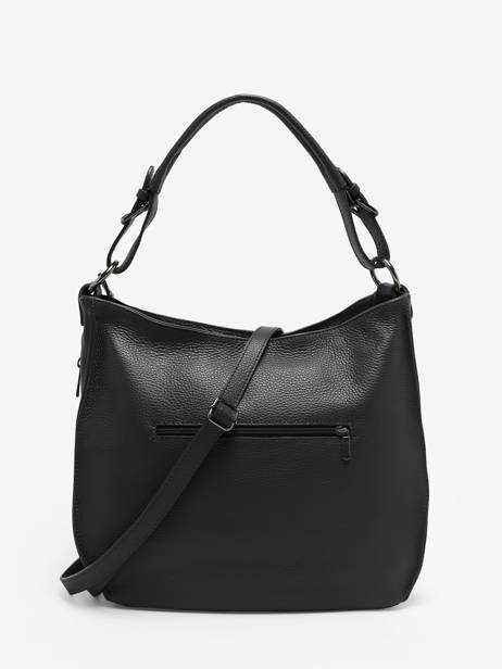 Sac Bandoulière Caviar Cuir Milano Noir caviar CA24069 vue secondaire 4