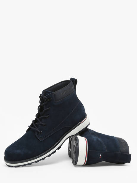 Bottines En Cuir Tommy hilfiger Bleu men 5147DW5 vue secondaire 2