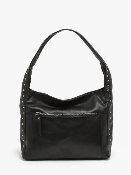 Sac Porté épaule Glam Cuir Basilic pepper Noir glam BGLA70 vue secondaire 4