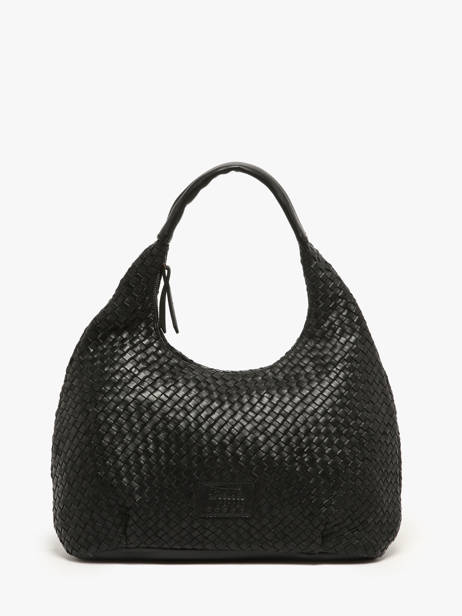 Sac Porté épaule Parma Cuir Basilic pepper Noir parma BPAR02