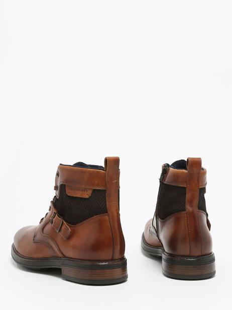 Bottines En Cuir Redskins Marron men CORRECT vue secondaire 2