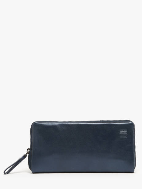 Portefeuille Cuir Biba Bleu wallet SFM2L