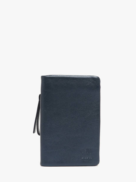 Portefeuille Cuir Biba Bleu wallet SFM4L