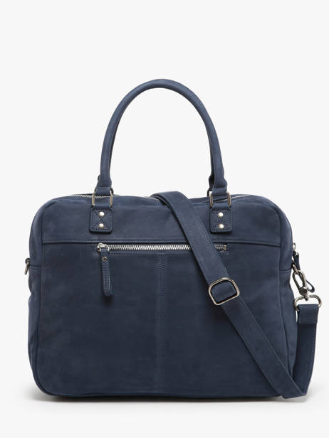 Sac Macy Cuir Nat et nin Bleu vintage MACY vue secondaire 3