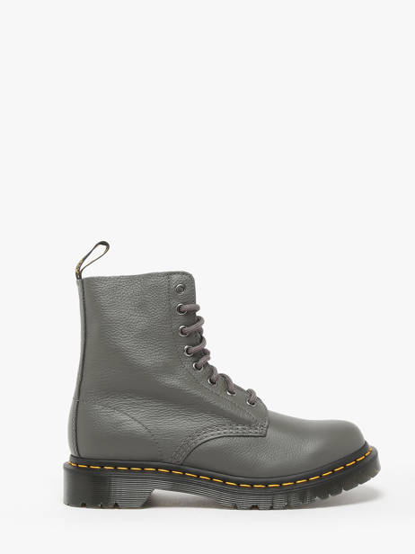 Bottines En Cuir Dr martens Gris women 31693029