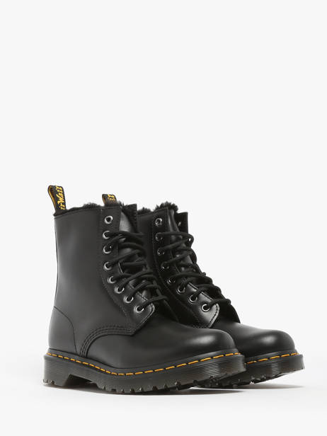 Bottines En Cuir Dr martens Noir women 26238021 vue secondaire 1