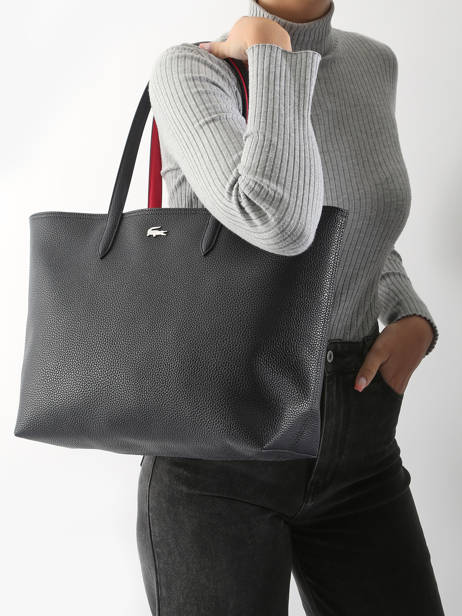 Cabas Anna Lacoste Bleu anna NF4823AA vue secondaire 1