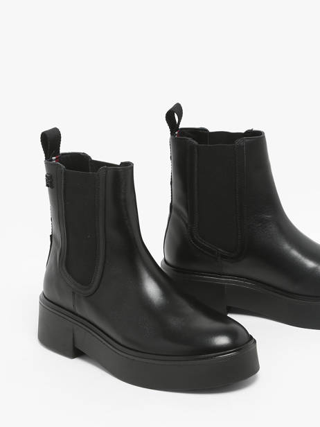 Chelsea Boots En Cuir Tommy hilfiger Noir women 8095BDS vue secondaire 1