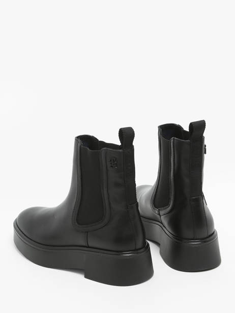 Chelsea Boots En Cuir Tommy hilfiger Noir women 8095BDS vue secondaire 2