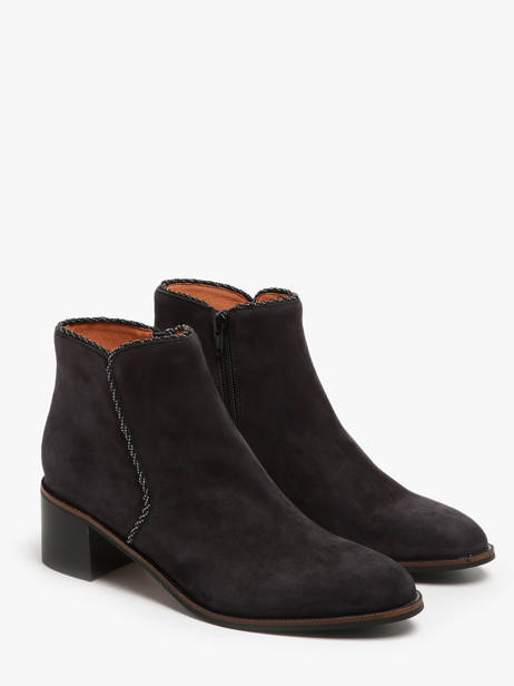 Bottines à Talon Tiglon En Cuir Mam'zelle Noir women CSIUY48 vue secondaire 2