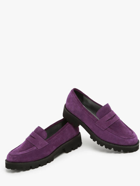 Mocassins En Cuir Myma Violet women 1 vue secondaire 3