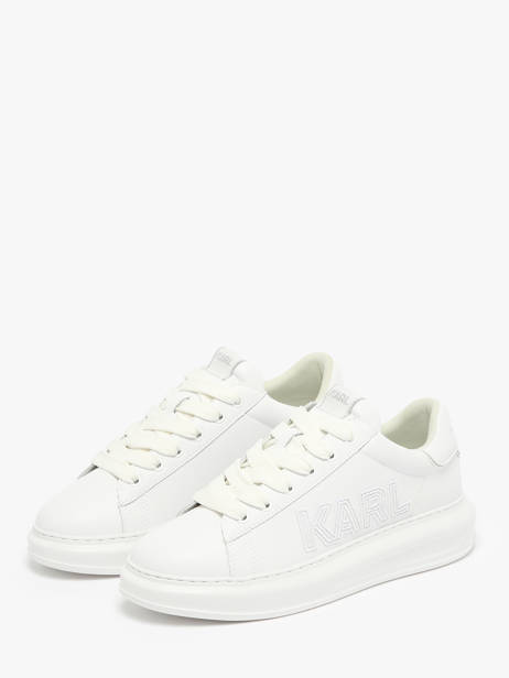 Sneakers Kapri Deco Line En Cuir Karl lagerfeld Blanc men KL52561 vue secondaire 1