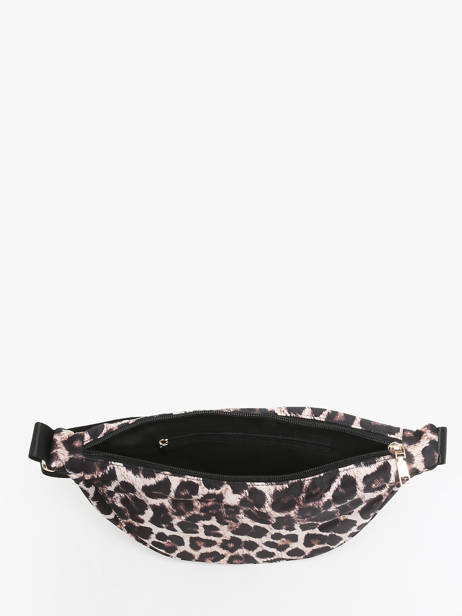 Sac Bandoulière Leopard Nylon Miniprix Beige leopard BV24634 vue secondaire 2