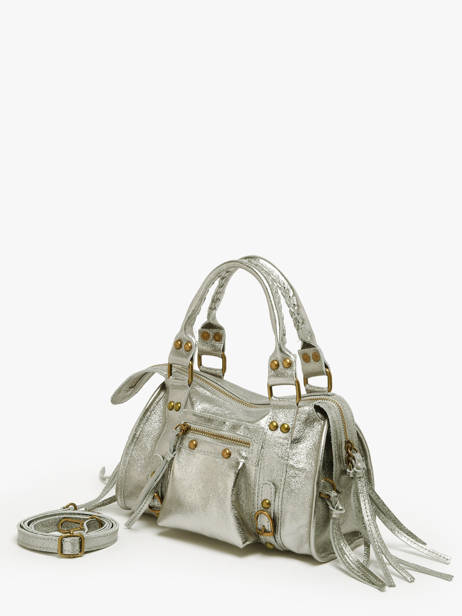 Sac Bandoulière Nine Cuir Milano Argent nine NI24091 vue secondaire 2