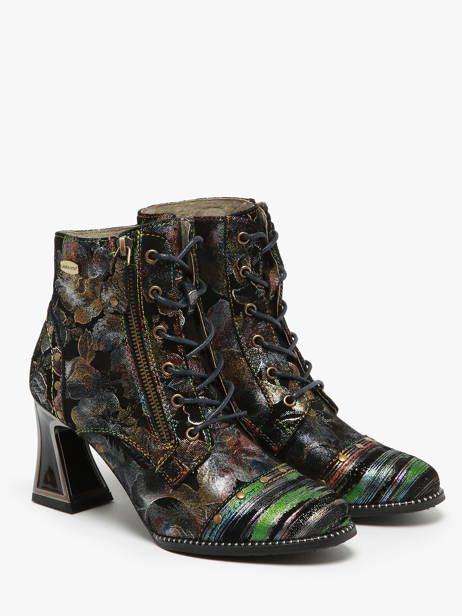 Bottines En Cuir Laura vita Multicolore women 6263 vue secondaire 2