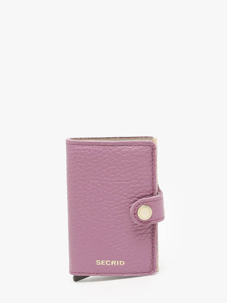 Porte-cartes Cuir Secrid Violet pebble MPE