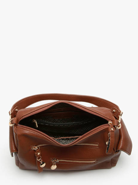 Sac Bandoulière Zip Lulu castagnette Marron zip WILLIS vue secondaire 2