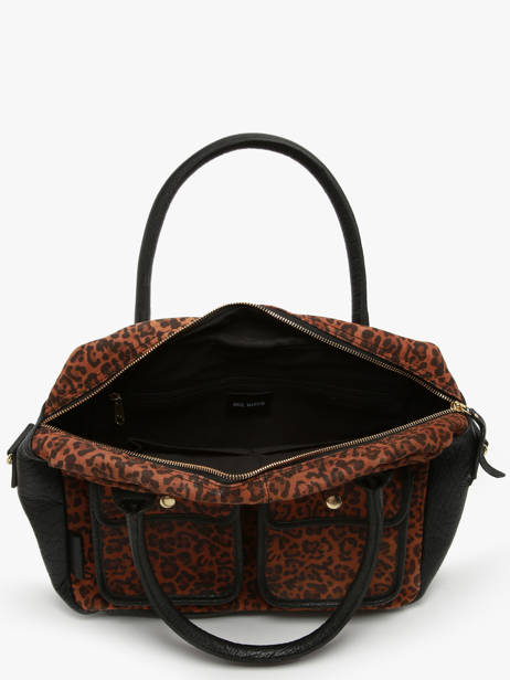 Sac Le Dandy Léopard Cuir Paul marius Marron leopard DANDYLEO vue secondaire 2