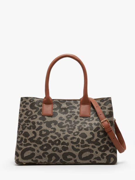 Sac Porté épaule Leopard Lulu castagnette Marron leopard TOURRIER vue secondaire 3