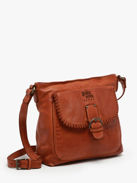 Sac Bandoulière Utility Cuir Basilic pepper Marron utility BUTI06 vue secondaire 1