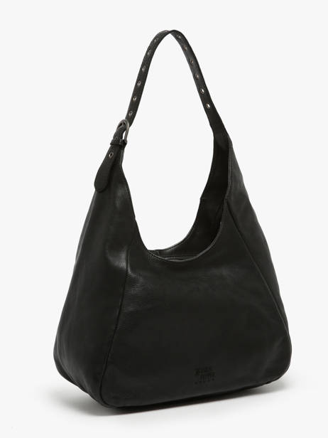 Sac Porté épaule Barcelone Cuir Basilic pepper Noir barcelone BBAC06 vue secondaire 2
