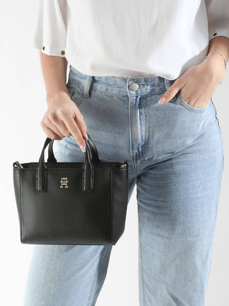 Sac Porté Main Th Soft Tommy hilfiger Noir th soft AW16907 vue secondaire 1