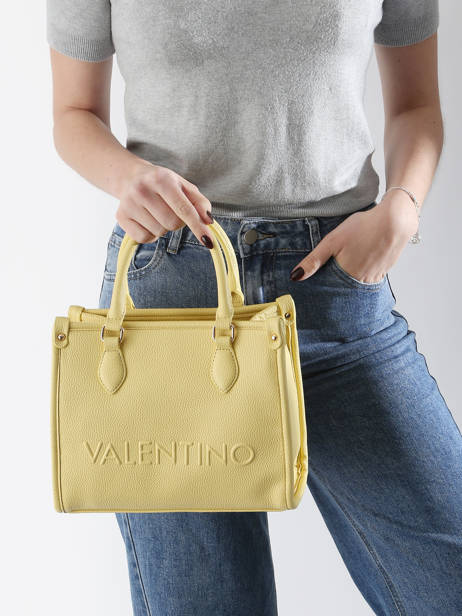 Sac Porté Main Rised Re Valentino Jaune rised re VBS8P905 vue secondaire 1