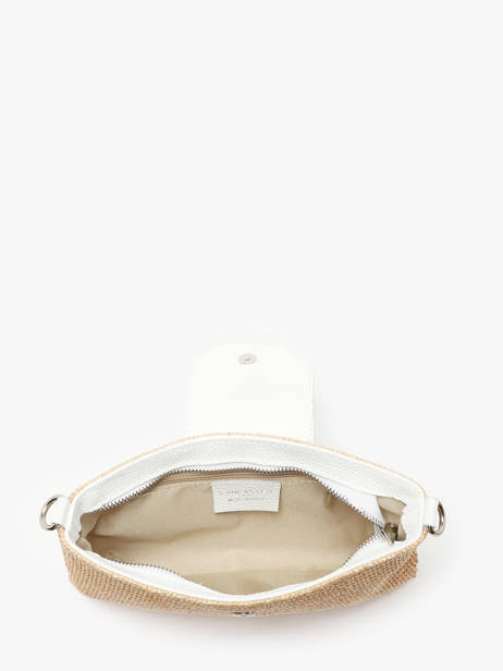 Sac BandouliÃ¨re Mini Osier Italie Lancaster Blanc mini osier italie 117 vue secondaire 3