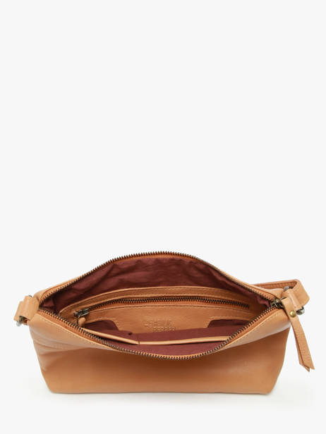 Sac Bandoulière Cow Cuir Basilic pepper Marron cow BCOW68 vue secondaire 3